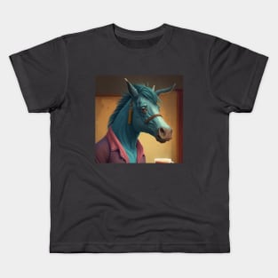 Bojack horseman 2d illustration Kids T-Shirt